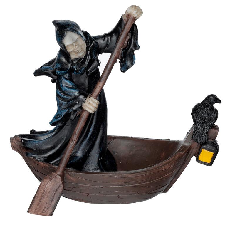 Decorative Ornament - The Reaper Ferryman of Death in Small Boat - DuvetDay.co.uk