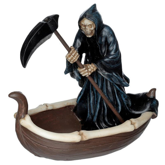 Decorative Ornament - The Reaper Ferryman of Death with Scythe - DuvetDay.co.uk