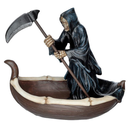Decorative Ornament - The Reaper Ferryman of Death with Scythe - DuvetDay.co.uk