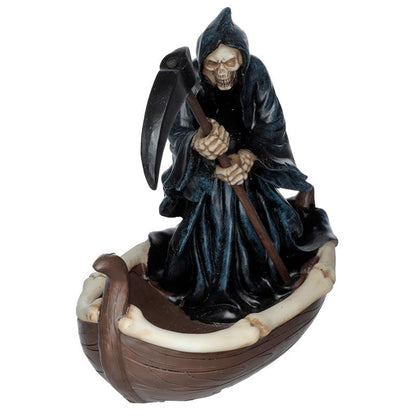 Decorative Ornament - The Reaper Ferryman of Death with Scythe - DuvetDay.co.uk