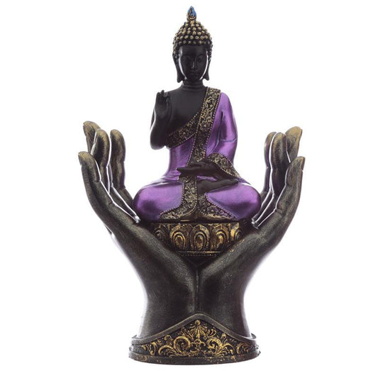 Decorative Purple and Black Buddha - Protector - DuvetDay.co.uk