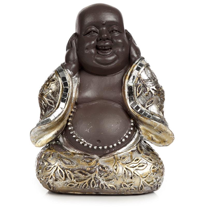 Decorative Set of 3 Chinese Buddha Figurines - Speak No See No Hear No Evil