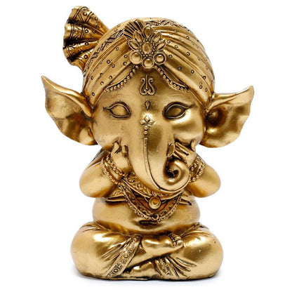 Decorative Set of 3 Ganesh Figurines - Speak No See No Hear No Evil - DuvetDay.co.uk