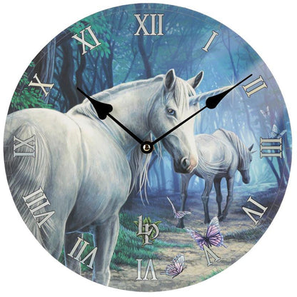 Decorative Unicorn The Journey Home Lisa Parker Wall Clock - DuvetDay.co.uk