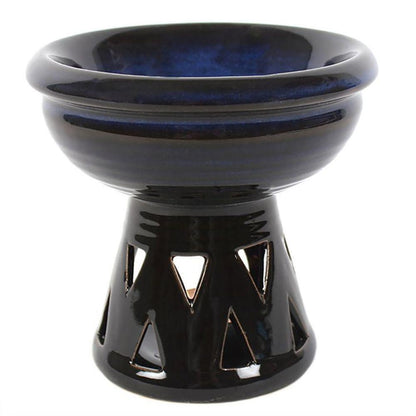 Deep Bowl Blue Oil Burner - DuvetDay.co.uk