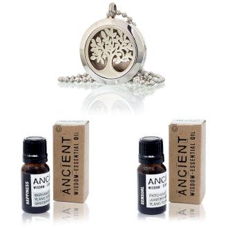 Diffuser Necklace and Essential Oil Blends Set - DuvetDay.co.uk