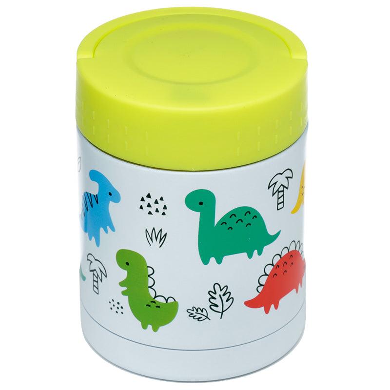 Dinosauria Jr Reusable Stainless Hot & Cold Thermal Insulated Lunch Pot / Snack Pot 500ml - DuvetDay.co.uk