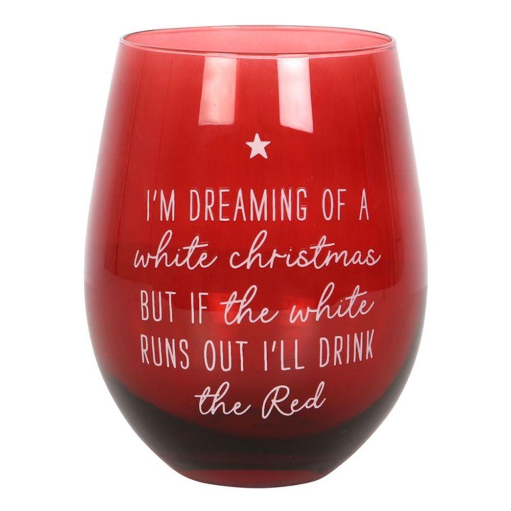 Dreaming of a White Christmas Stemless Glass - DuvetDay.co.uk