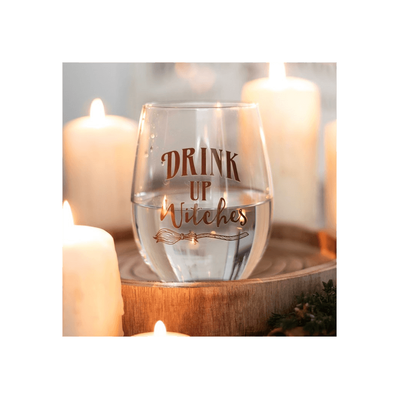 Drink Up Witches Stemless Glass - DuvetDay.co.uk