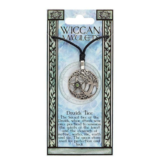 Druids Tree Wiccan Amulet Necklace - DuvetDay.co.uk
