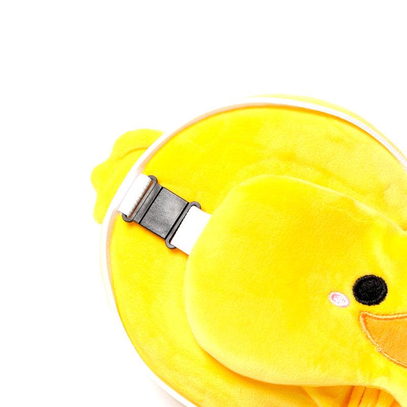 Duck Relaxeazzz Plush Round Travel Pillow & Eye Mask Set - DuvetDay.co.uk