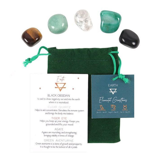 Earth Element Tumble Gemstone Set - DuvetDay.co.uk
