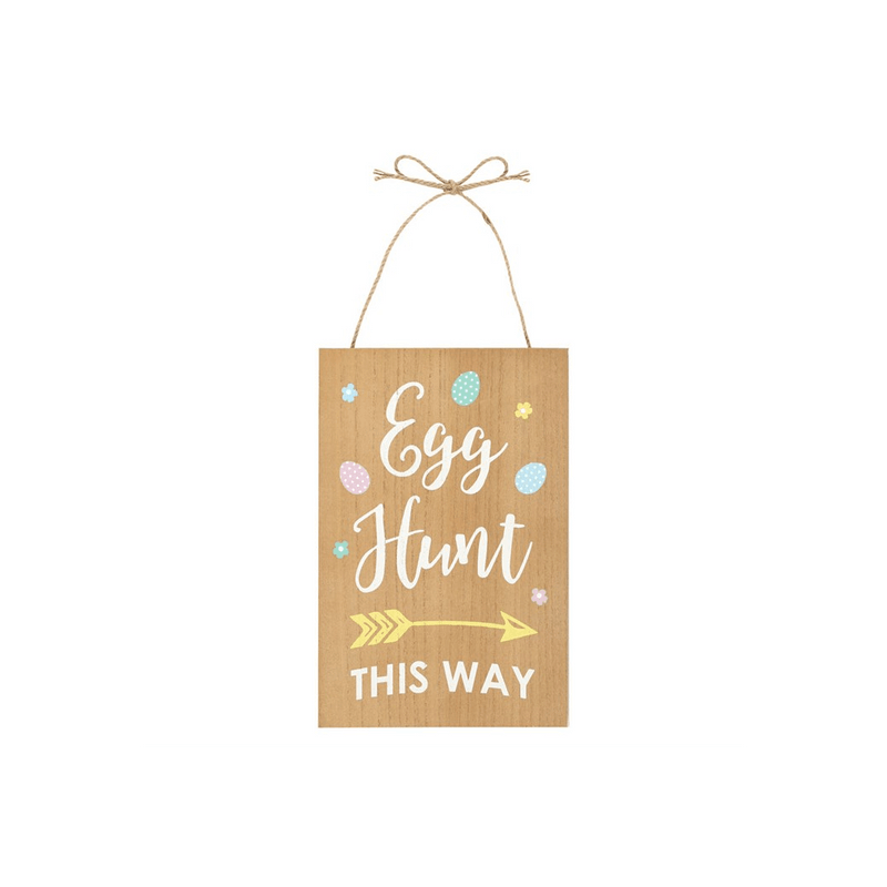 Easter Egg Hunt Hanging Sign - DuvetDay.co.uk