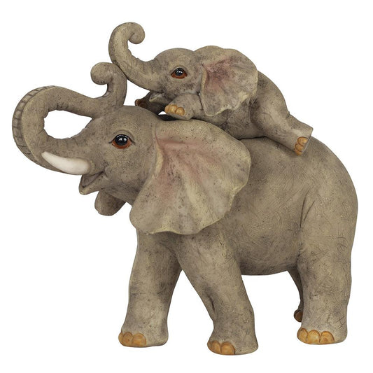 Elephant Adventure Mother and Baby Elephant Ornament - DuvetDay.co.uk