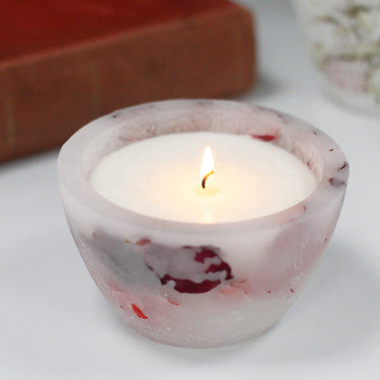 Enchanted Candle - Large Bowl - Rose - DuvetDay.co.uk