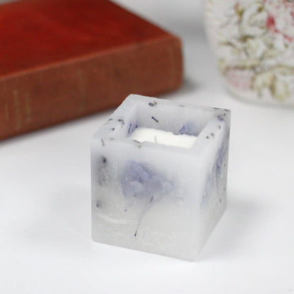 Enchanted Candle - Small Square Jar - Lavender - DuvetDay.co.uk