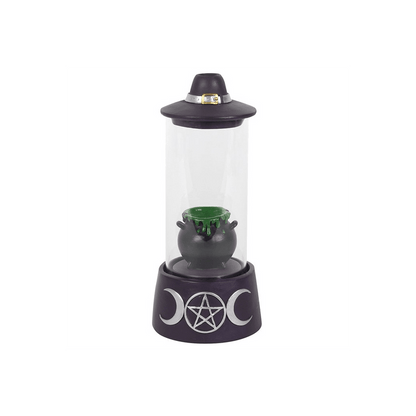 Enclosed Hat and Cauldron LED Backflow Burner - DuvetDay.co.uk