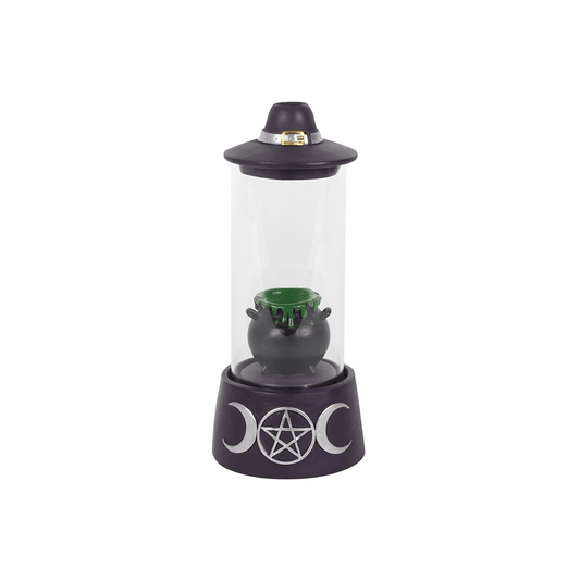 Enclosed Hat and Cauldron LED Backflow Burner - DuvetDay.co.uk