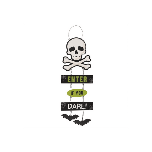 Enter If You Dare Chain Sign - DuvetDay.co.uk