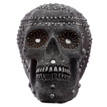 Fantasy Beaded Large Skull Ornament - DuvetDay.co.uk
