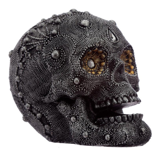 Fantasy Beaded Medium Skull Ornament