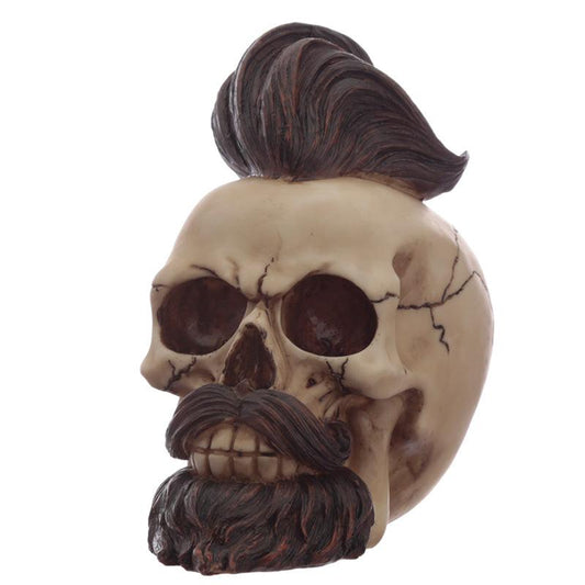 Fantasy Hipster Mohican Skull Ornament - DuvetDay.co.uk