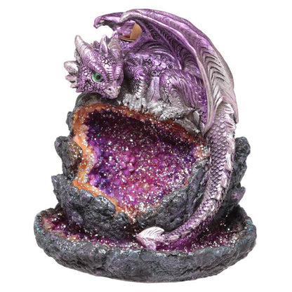 Fantasy LED Backflow Incense Burner - Crystal Baby Dragon - DuvetDay.co.uk