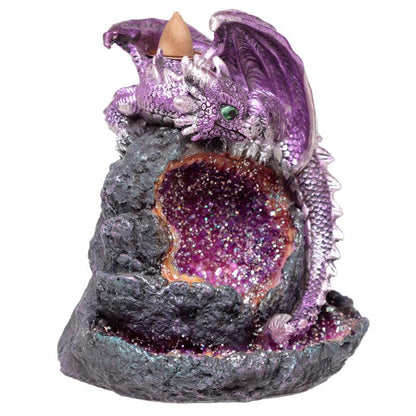 Fantasy LED Backflow Incense Burner - Crystal Baby Dragon - DuvetDay.co.uk