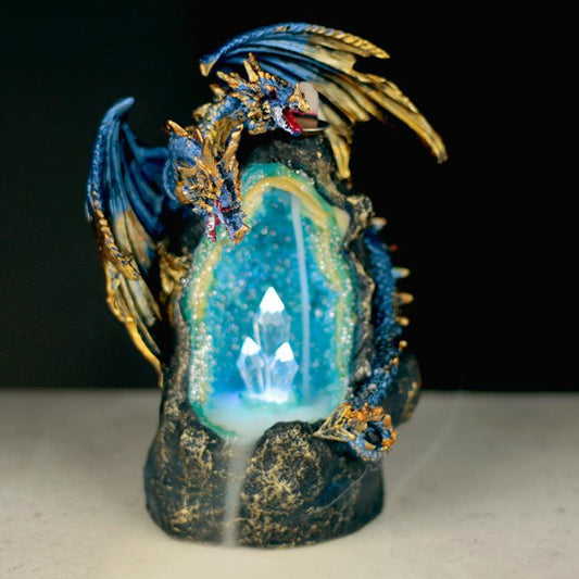 Fantasy LED Backflow Incense Burner - Crystal Dragon Cave - DuvetDay.co.uk