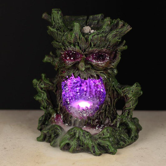 Fantasy LED Backflow Incense Burner - Crystal Green Man - DuvetDay.co.uk