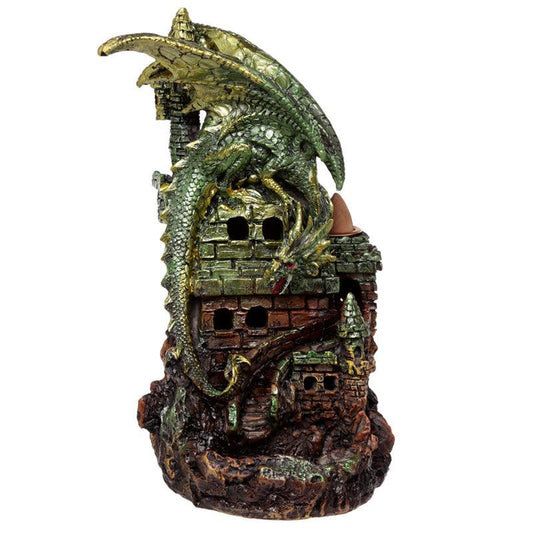 Fantasy LED Backflow Incense Burner - Dragon Castle - DuvetDay.co.uk