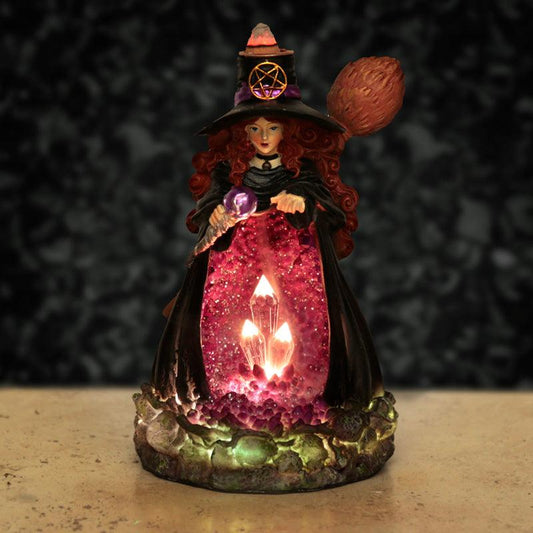 Fantasy LED Backflow Incense Burner - Witches Crystal Cave - DuvetDay.co.uk