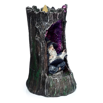 Fantasy LED Backflow Incense Burner - Wizards Crystal Cave - DuvetDay.co.uk