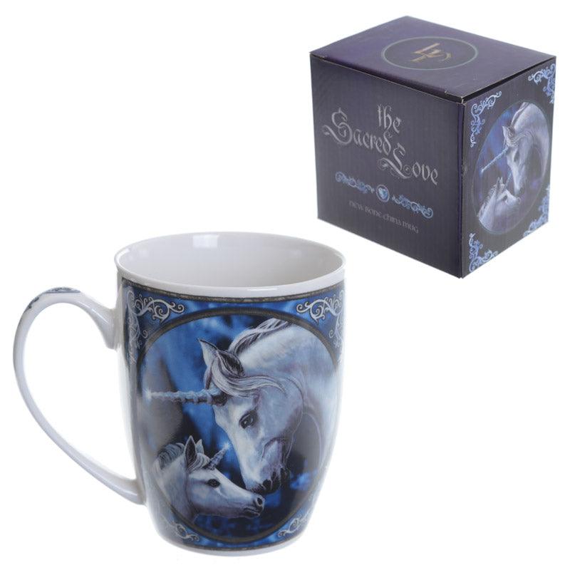 Fantasy Porcelain Mug - Unicorn and Foal - DuvetDay.co.uk