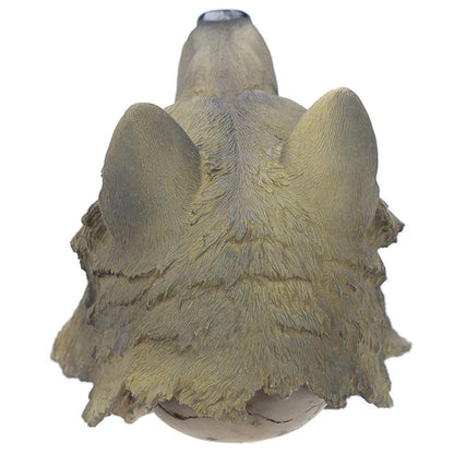 Fantasy Skull with Wolf Head Ornament - DuvetDay.co.uk