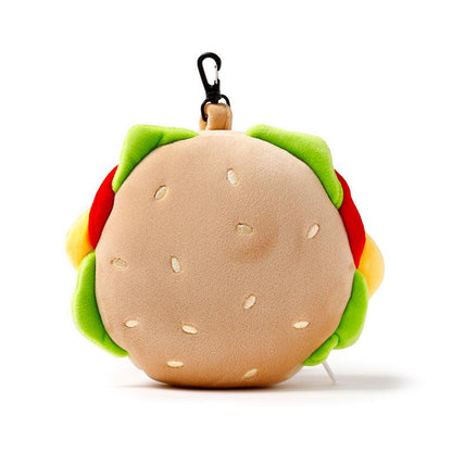 Fast Food Burger Relaxeazzz Plush Round Travel Pillow & Eye Mask Set - DuvetDay.co.uk