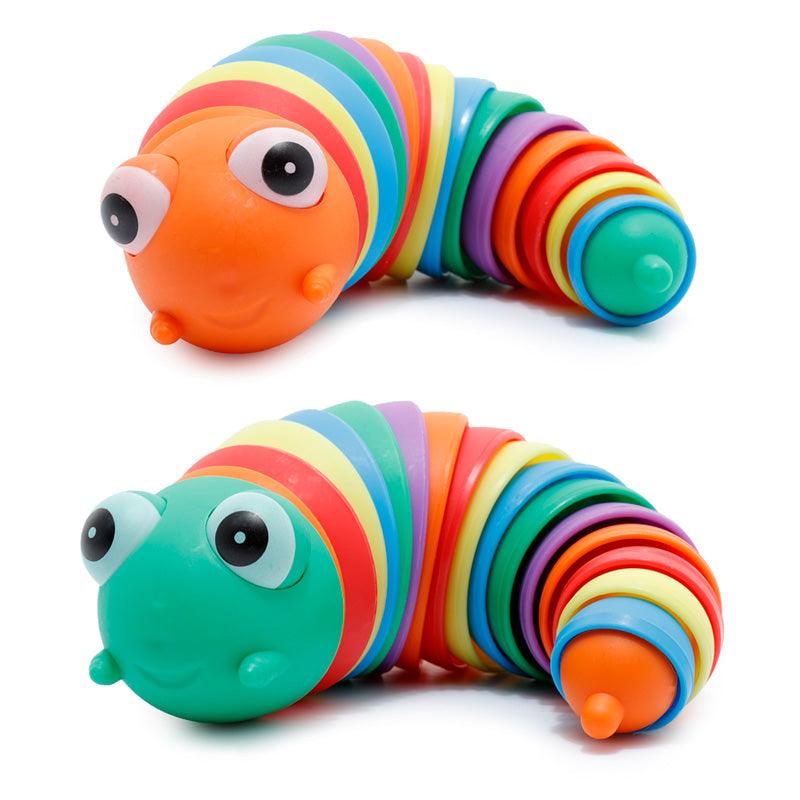Fidget Toy - Rainbow Slug - DuvetDay.co.uk