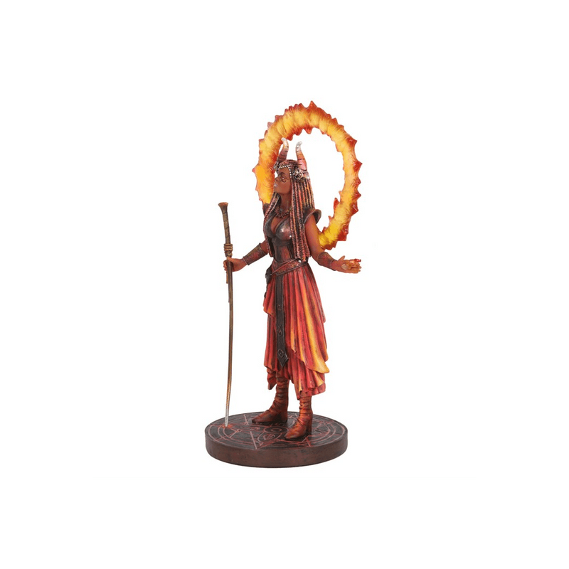 Fire Elemental Sorceress Figurine by Anne Stokes - DuvetDay.co.uk