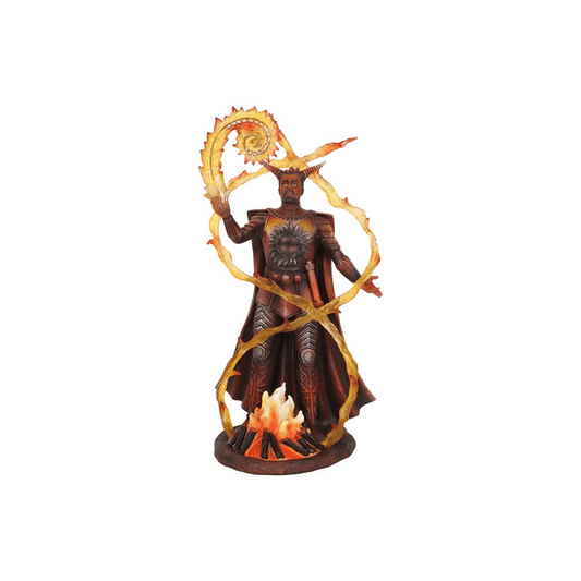 Fire Elemental Wizard Figurine by Anne Stokes - DuvetDay.co.uk