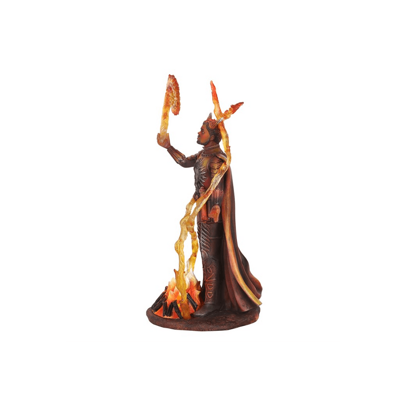 Fire Elemental Wizard Figurine by Anne Stokes - DuvetDay.co.uk