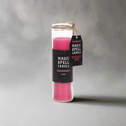 Floral 'Friendship' Spell Tube Candle