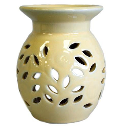 Floral Oil Burner - Orange - DuvetDay.co.uk