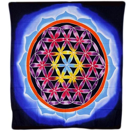 Flower of Life and Love 107x103cm Wall Hanging Artwork - DuvetDay.co.uk
