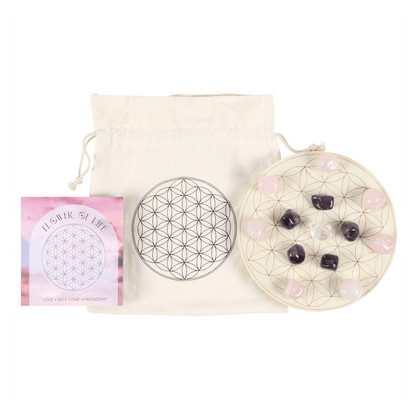 Flower of Life Crystal Grid Set - DuvetDay.co.uk