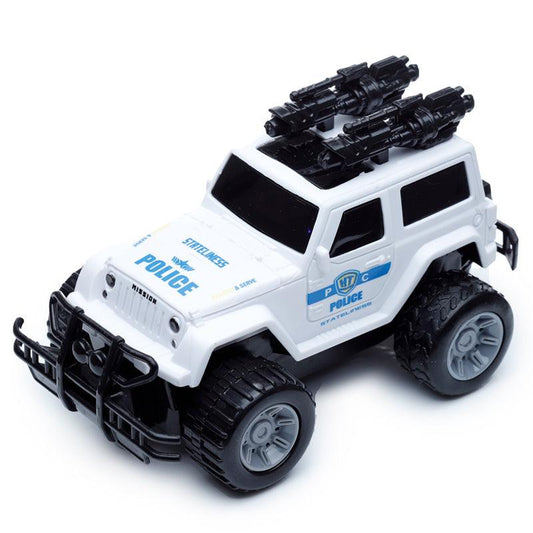 Friction 4x4 Police Car Light & Sound Toy - DuvetDay.co.uk