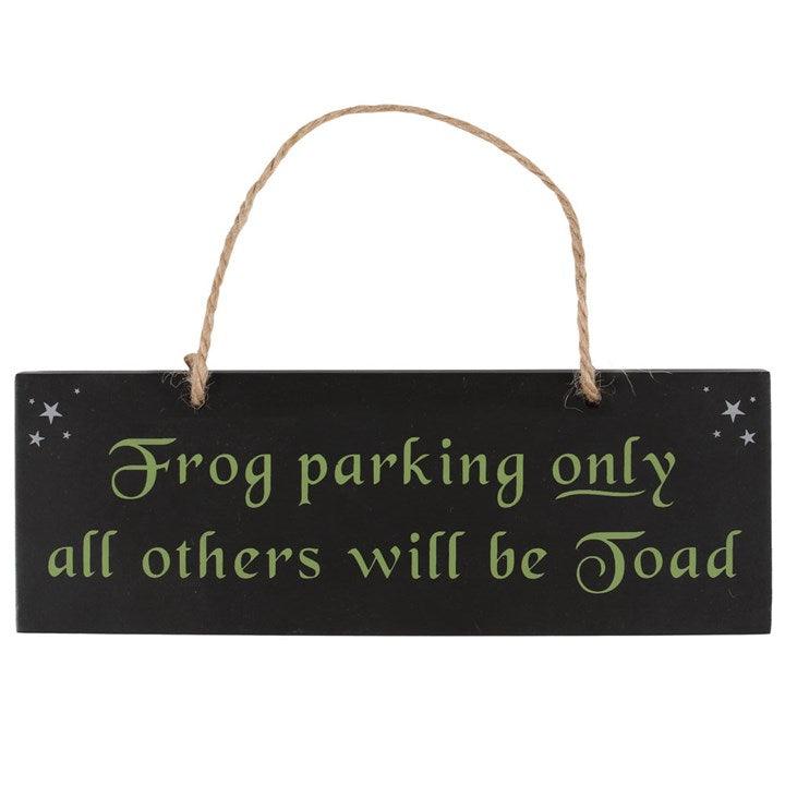 Frog Parking Hanging Sign - DuvetDay.co.uk