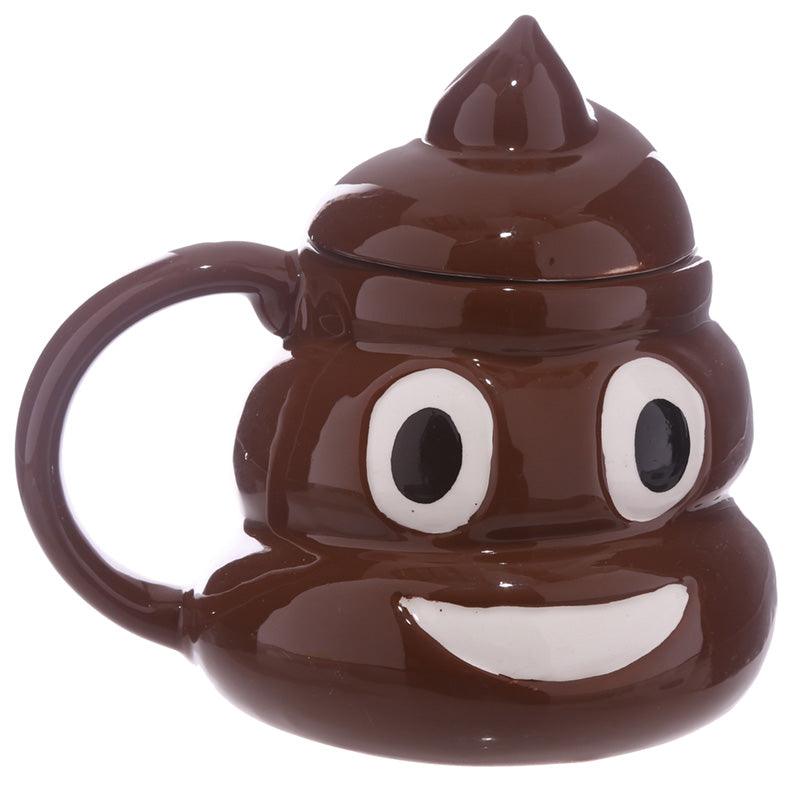 Fun Collectable Ceramic Poop with Lid Emotive Mug - DuvetDay.co.uk