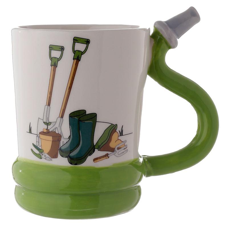 Fun Garden Hose Shaped Handle Ceramic Mug - DuvetDay.co.uk