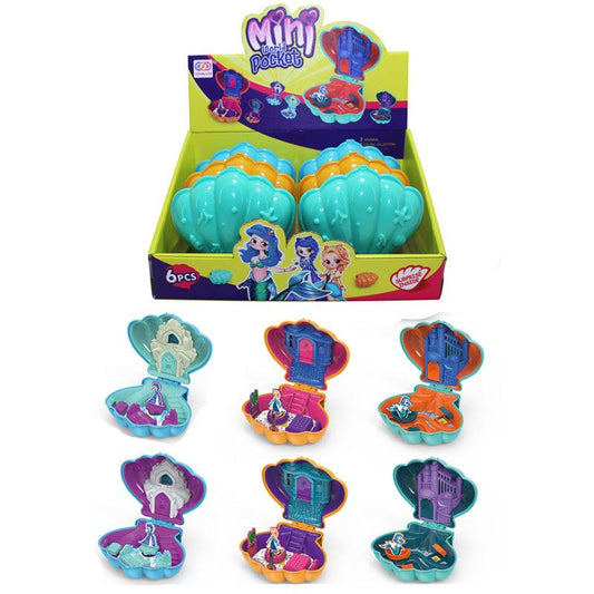 Fun Kids Mini Pocket World Toy - Mermaid and Princess Shell - DuvetDay.co.uk