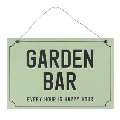 Garden Bar Hanging Sign - DuvetDay.co.uk